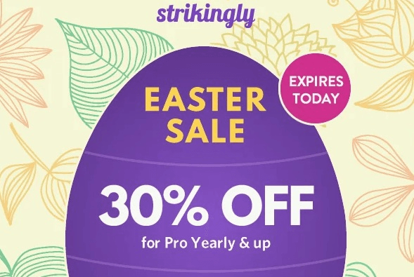null Strikingly Offers Easter Sale